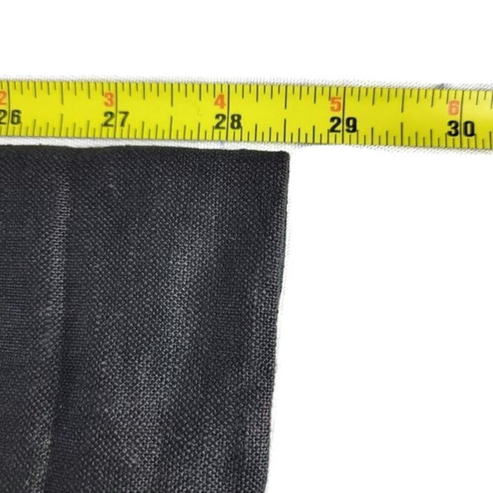 Adam Douglass Adriana Papell Blazer Size S Black Embellished Long Linen 90s Y2K - Picture 10 of 11